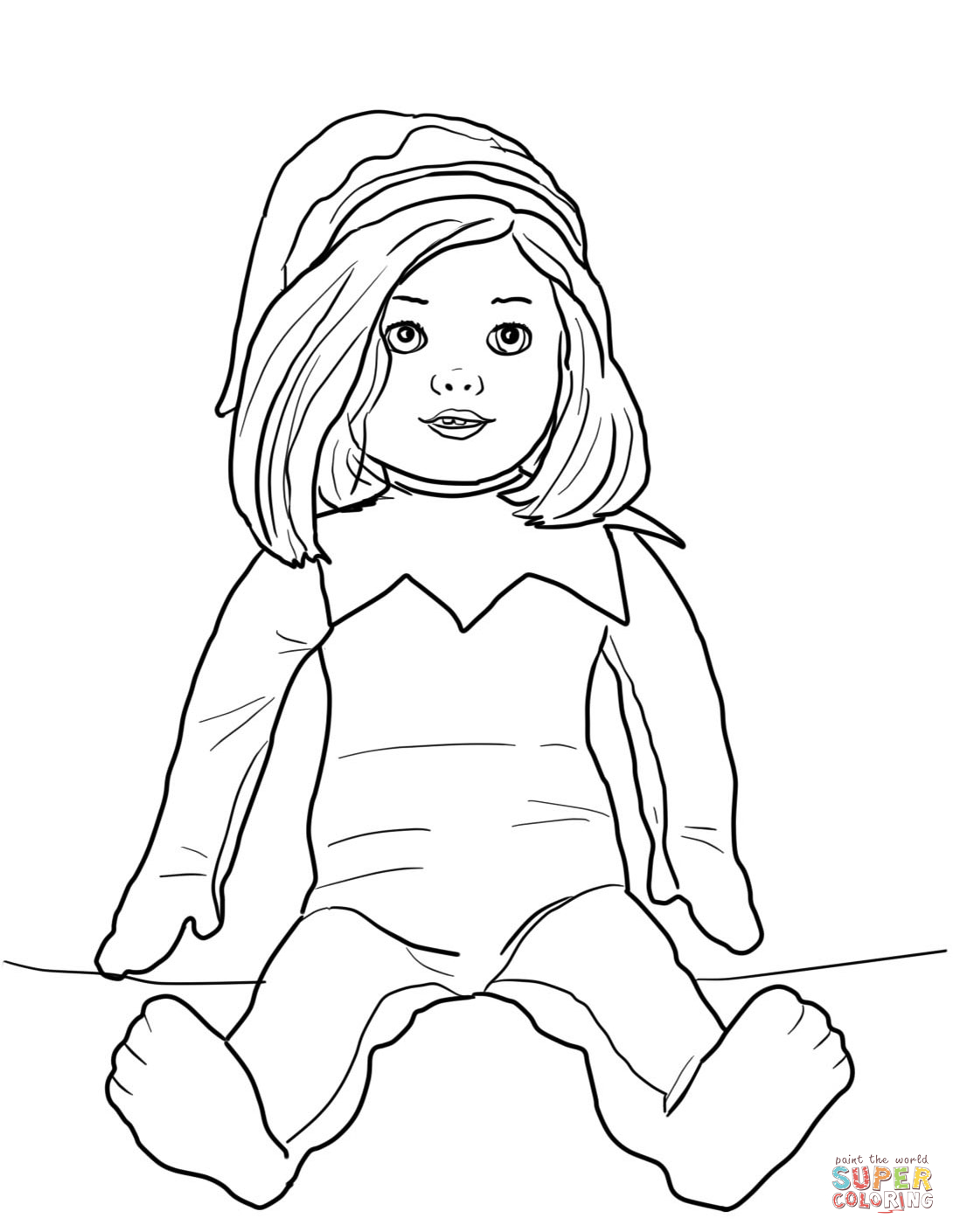Full Elf On The Shelf Color Pages Girl Coloring Page Free 1090x1410 Full Elf On The Shelf Color Pages Girl Coloring Page Free