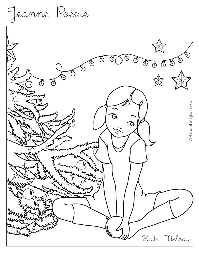Kate Celebrate Christmas Coloring Pages 805x1027 Kate Celebrate Christmas Coloring Pages