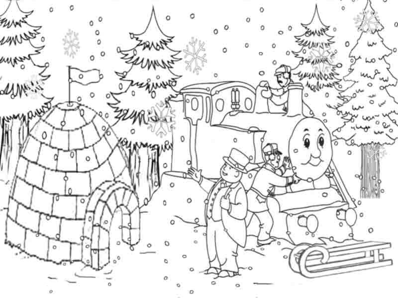 800x600 Thomas The Train Coloring Pages Christmas Holiday Christmas