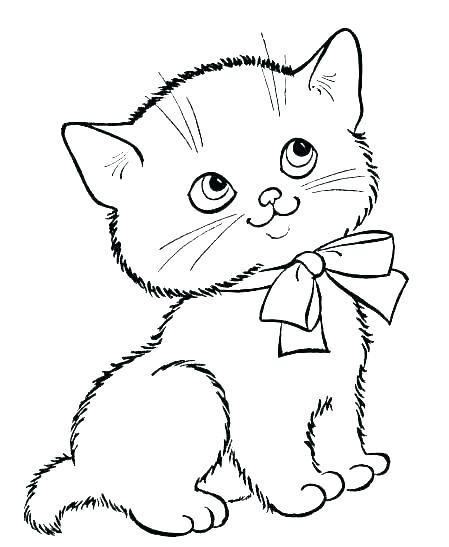 449x547 Christmas Kitty Coloring Pages Kittens Of Kitten Color Cute