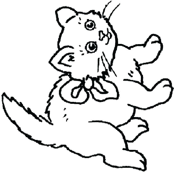736x733 Cute Kitten Coloring Sheets Kitty Cat Coloring Pages Kitty Cat