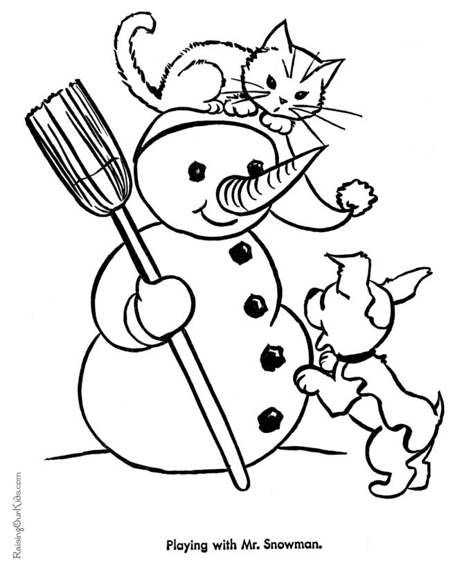 670x820 Kitten Christmas Coloring Pages Christmas Kitten Coloring Pages 88