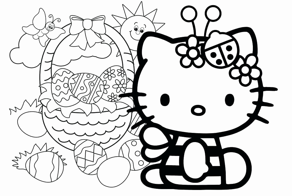 Christmas Kitty Coloring Pages
