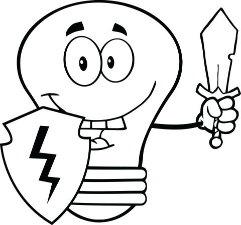Light Bulb Coloring Page Together With Click To See Printable 480x450 Light Bulb Coloring Page Together With Click To See Printable