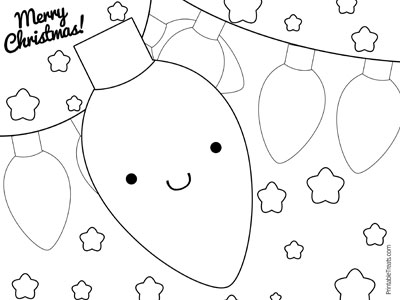 Printable Christmas Bulb Coloring Pages Printable Christmas Light 400x300 Printable Christmas Bulb Coloring Pages Printable Christmas Light
