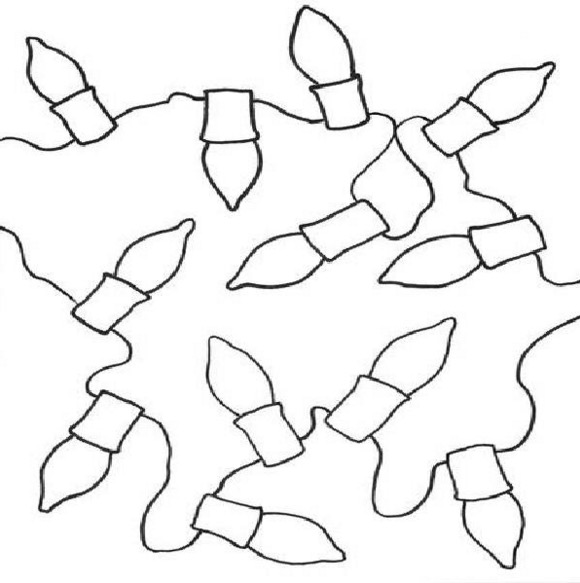 580x583 Christmas Tree Lights Amp Coloring Book