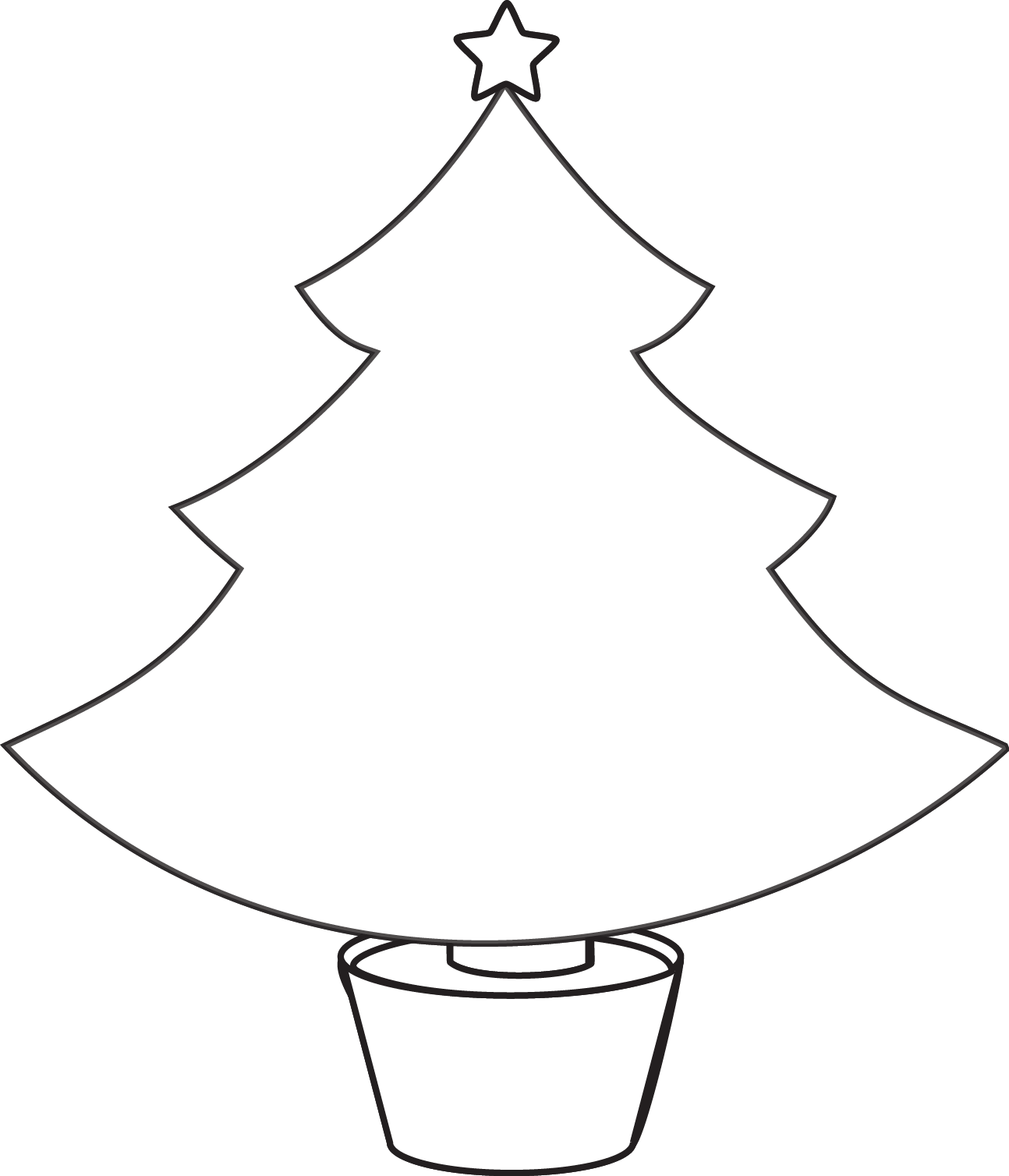 1294x1508 Christmas Lights Clipart Blank 14 Light Coloring Page