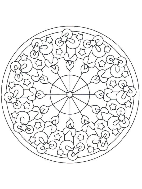 600x800 Free Christmas Mandala Coloring Pages~ Lots Of Great Holiday