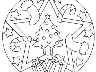 Christmas Mandala Coloring Pages Printable Christmas Mandala 320x240 Christmas Mandala Coloring Pages Printable Christmas Mandala