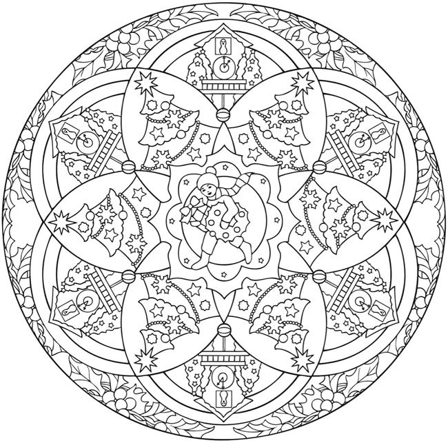 Christmas Mandalas Coloring Book 650x643 Christmas Mandalas Coloring Book