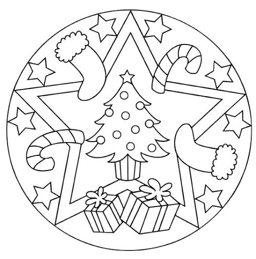 Christmas Mandala Coloring Page For Kids Crafts And Worksheets 506x512 Christmas Mandala Coloring Page For Kids Crafts And Worksheets