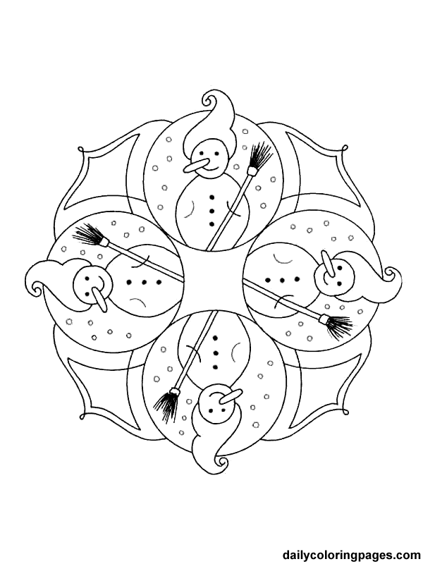 Free Printable Mandala Coloring Pages Mandala Christmas 600x800 Free Printable Mandala Coloring Pages Mandala Christmas