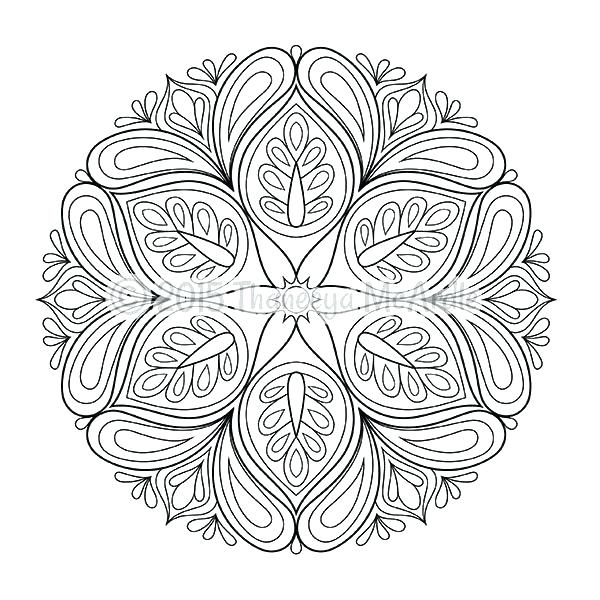 Simple Flower Mandala Coloring Pages Print Mandalas Book By Com 600x600 Simple Flower Mandala Coloring Pages Print Mandalas Book By Com