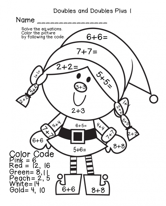 550x682 Christmas Math Worksheets Coloring Pages