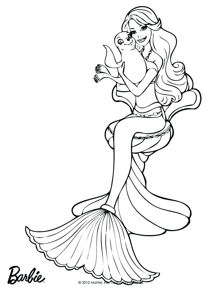 Barbie Printable Coloring Pages Barbie Mermaid Coloring Pages 736x951 Barbie Printable Coloring Pages Barbie Mermaid Coloring Pages