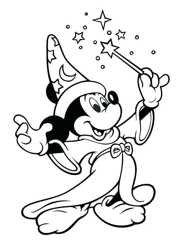 618x824 Mickey Mouse Coloring Pages Happy Birthday Printable Sheets Free