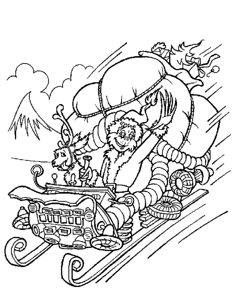 800x1034 How The Grinch Stole Christmas Coloring Pages