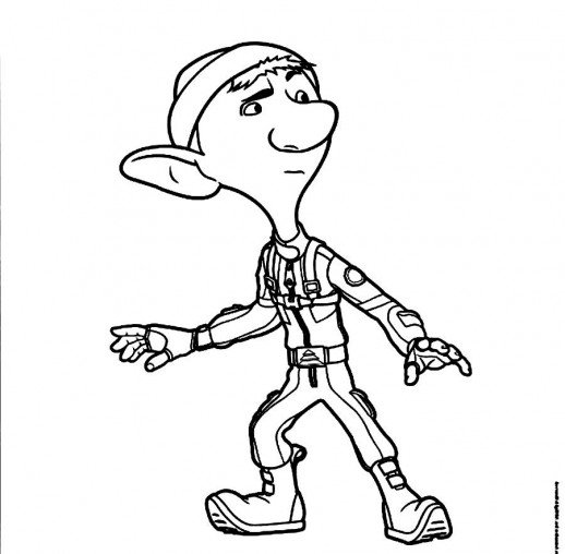 518x508 Peter One Of The Elves In Arthur Christmas Movie Coloring Pages