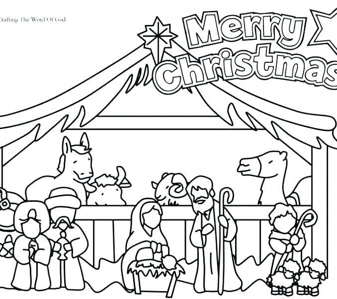 678x600 Nativity Coloring Page Scene Of Nativity Coloring Page Nativity