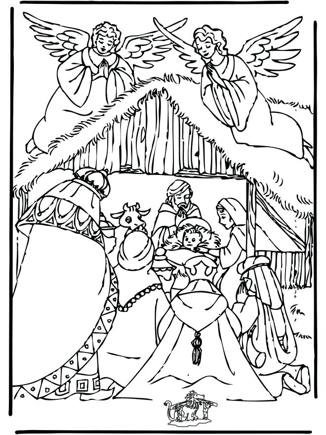 660x880 Christmas Coloring Pages Nativity Angel Colouring Page Nativity