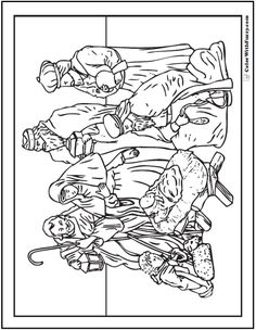 Printable Nativity Coloring Page To Cut Out And Make Your Own 236x304 Printable Nativity Coloring Page To Cut Out And Make Your Own