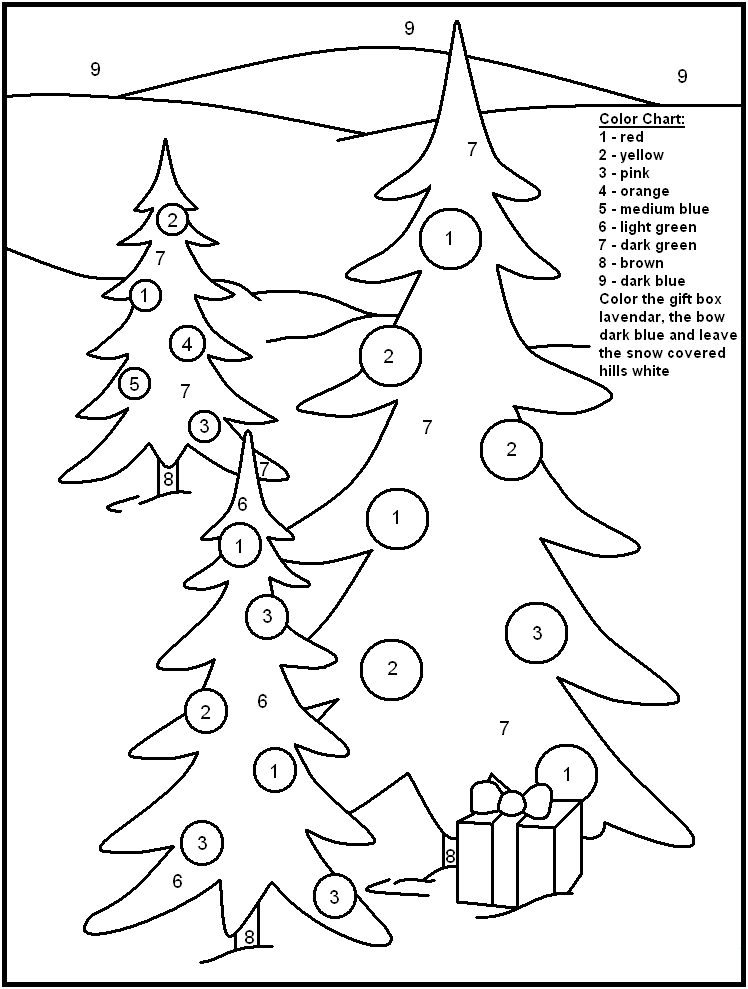 Christmas Color By Number Pages Winter Christmas Color By 748x989 Christmas Color By Number Pages Winter Christmas Color By