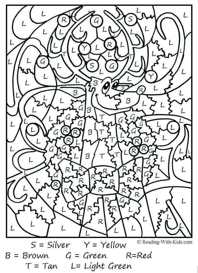 Color By Number Christmas Printables Color By Numbers Coloring 687x945 Color By Number Christmas Printables Color By Numbers Coloring