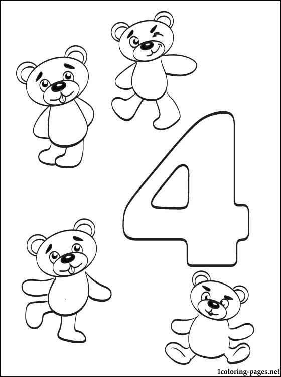 Color By Number Coloring Pages Number 4 Four Coloring Page 560x750 Color By Number Coloring Pages Number 4 Four Coloring Page