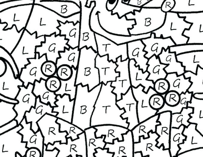 Free Printable Christmas Color By Number Coloring Pages Coloring 678x524 Free Printable Christmas Color By Number Coloring Pages Coloring