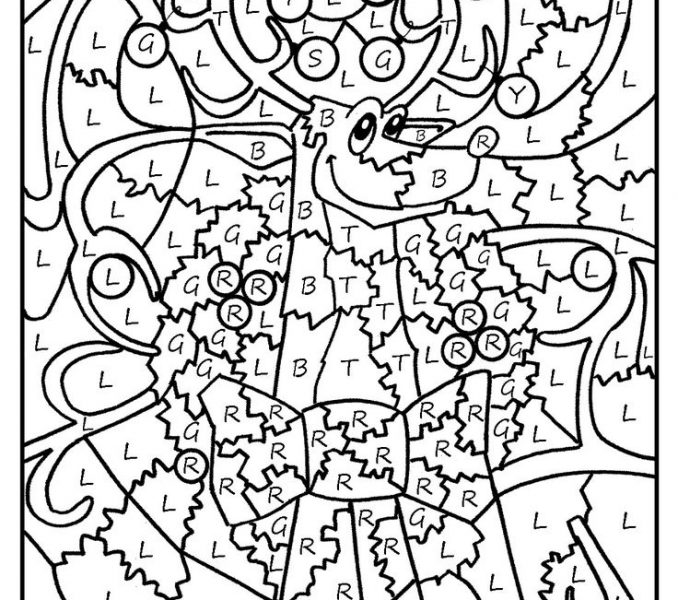 Free Printable Christmas Color By Number Coloring Pages Christmas 678x600 Free Printable Christmas Color By Number Coloring Pages Christmas
