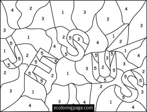 Free Christmas Color By Number Coloring Pages Printables Kids 500x379 Free Christmas Color By Number Coloring Pages Printables Kids