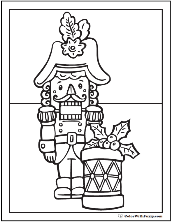 Christmas Nutcracker Coloring Pages