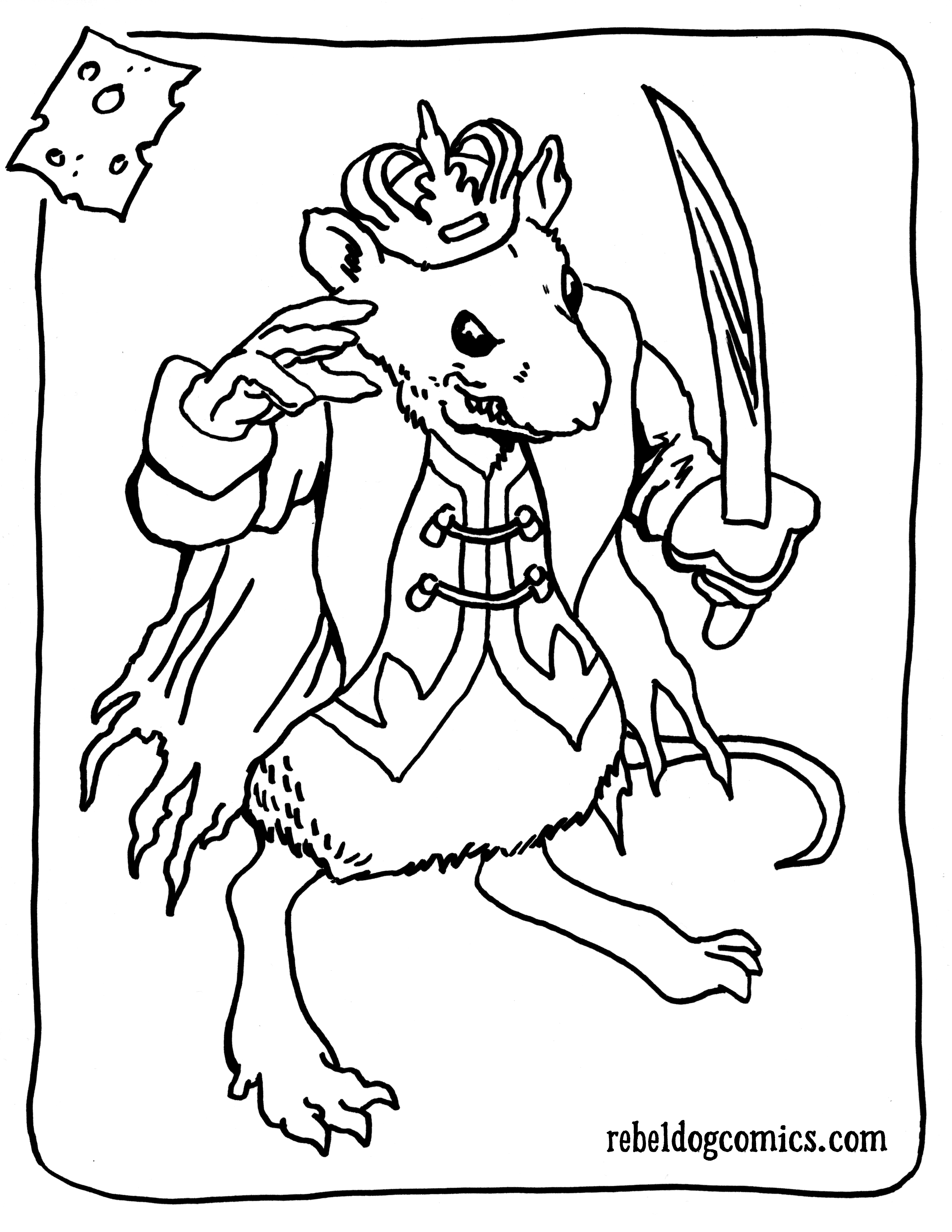 2550x3300 Fresh Mouse King Nutcracker Sol R Coloring Page Ballet