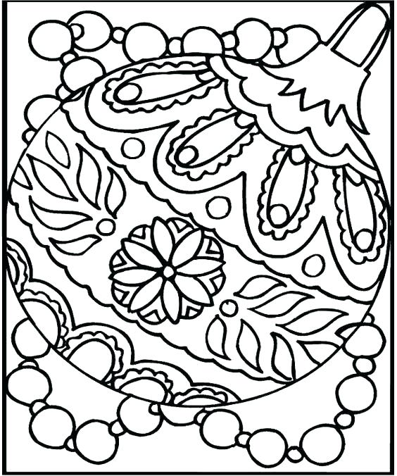 564x676 Printable Christmas Ornaments Coloring Pages Color Pages Printable