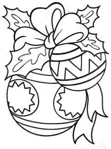 Christmas Ornament Coloring Pages Print
