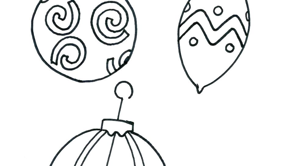 960x544 Ornament Coloring Pages To Print Ornament Coloring Page Cut Out