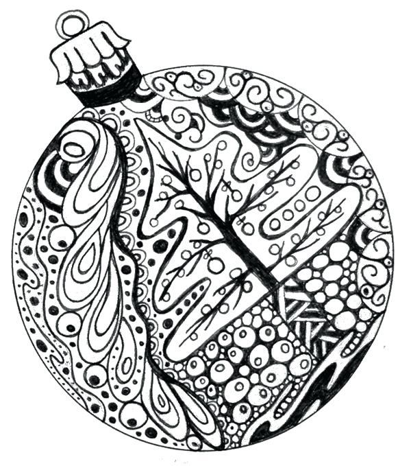600x679 Christmas Ornament Coloring Page Free Printable Ornament Coloring
