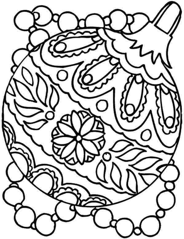 Christmas Ornament Coloring Page Free Christmas Ornaments Coloring 599x777 Christmas Ornament Coloring Page Free Christmas Ornaments Coloring