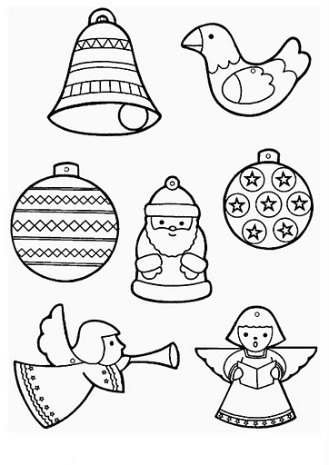 Christmas Ornament Coloring Pages 362x512 Christmas Ornament Coloring Pages