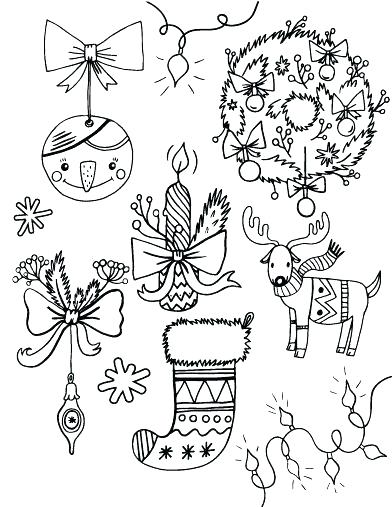 Decorations Coloring Sheets Ornaments Coloring Pages For Christmas 392x507 Decorations Coloring Sheets Ornaments Coloring Pages For Christmas