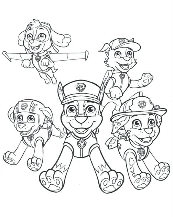 584x730 Paw Patrol Free Coloring Pages Printable Free Printable Paw Patrol