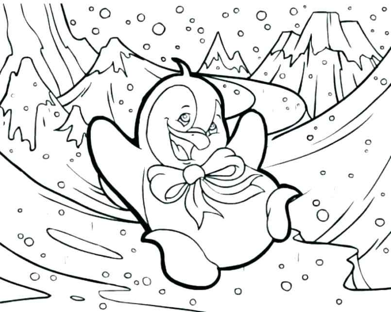 805x643 Penguin Printable Coloring Pages Coloring Pages Penguin Club