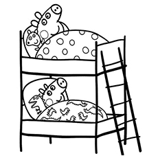 Peppa And George Sleeping In Bed Coloring Pages Pepper Pig 230x230 Peppa And George Sleeping In Bed Coloring Pages Pepper Pig