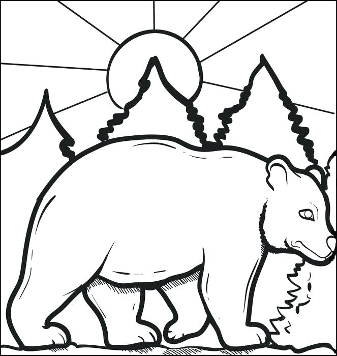 Polar Bear Coloring Page Polar Bear Coloring Pages For Polar Bear 663x700 Polar Bear Coloring Page Polar Bear Coloring Pages For Polar Bear