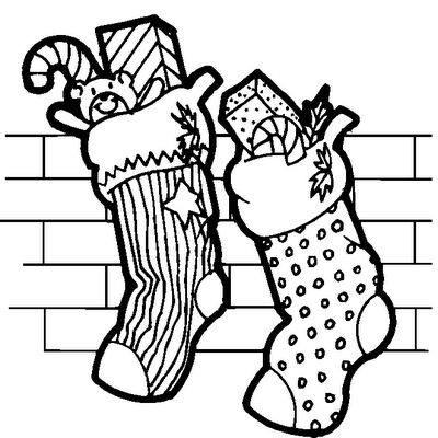 400x400 Christmas Presents Coloring Page