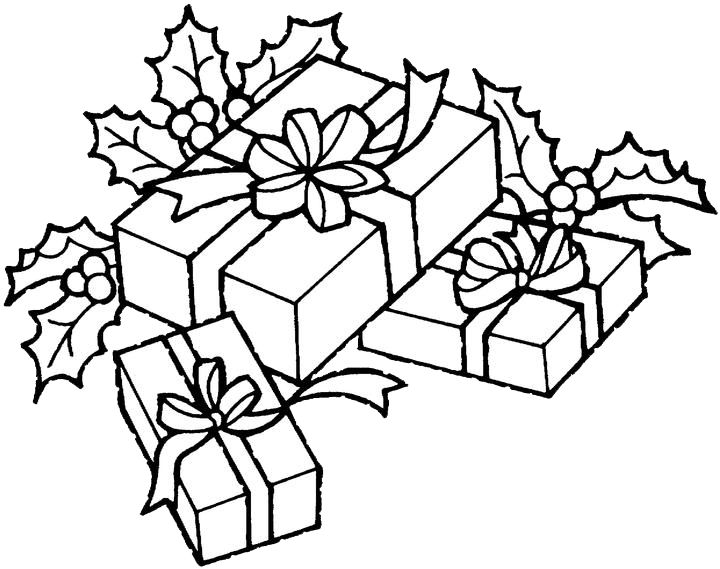 720x569 Christmas Present Coloring Pages