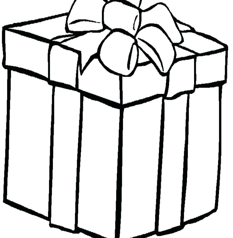 Christmas Present Coloring Page Download Large Image Christmas 784x800 Christmas Present Coloring Page Download Large Image Christmas