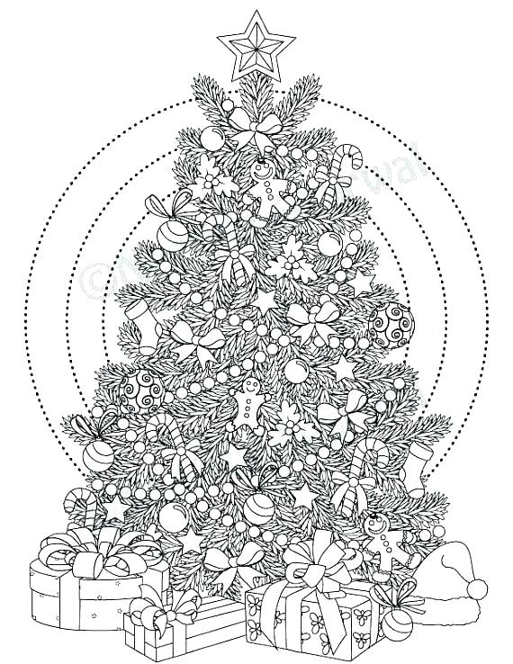 Christmas Tree Printable Coloring Page Tree Printable Coloring 570x738 Christmas Tree Printable Coloring Page Tree Printable Coloring