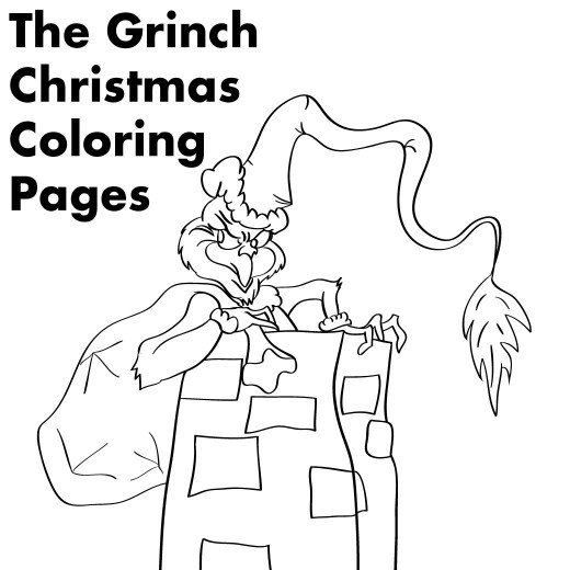 Grinch Christmas Printable Coloring Pages Holidappy 520x520 Grinch Christmas Printable Coloring Pages Holidappy