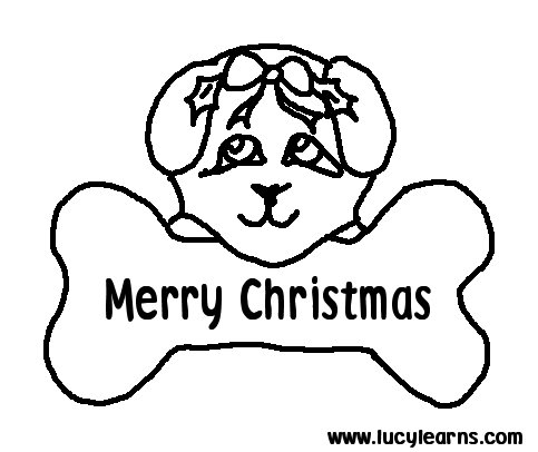 483x406 Christmas Puppy Coloring Pages Color Christmas Dog 106 Christmas